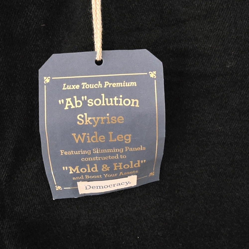 Democracy Absolution Skyrise Women's Black Wide-Leg Jeans NWT 16 - Picture 3 of 8